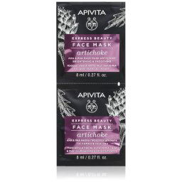 Apivita Express Beauty Brightening Face Mask Artichoke Intense Hydrating Mask With AHAs 2x8 ml