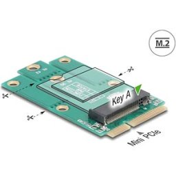 DELOCK 64339 - Adapter Mini PCIe male to M.2 Key A slot