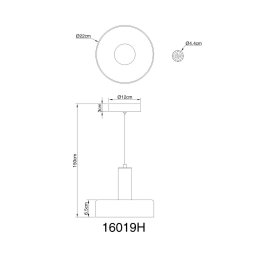 Globo LED hanging light Grant, Ø 22 cm, smoke grey, glass