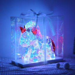 Globo Brondar unicorn LED children's table lamp, red, height 26 cm