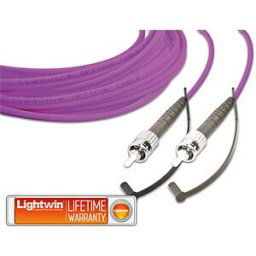 LIGHTWIN LSP-50 ST-ST2OM4 - Simplex fibre optic patch cable, MM OM4, ST - ST, 2.0 m