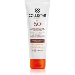 Collistar Sun Corrective Protection Body Cream Specific Zones SPF 50+ Intensive Self-Tanning Cream for pigment spot correction 100 ml
