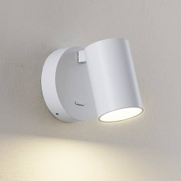 Deko-Light Wall spotlight CAN TILT, white, Ø 10 cm, metal, switch, GU10