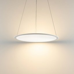 Deko-Light LED hanging light PANEL, white, Ø 63 cm, metal, CCT, dimmable, 50 W