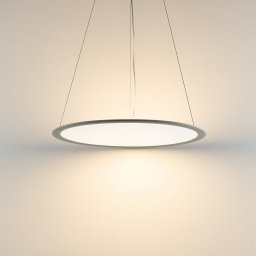 Deko-Light LED hanging light PANEL, grey, Ø 63 cm, metal, CCT, dimmable, 50 W