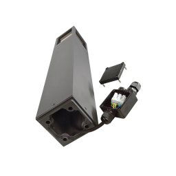Deko-Light Path light Facado II, height 65 cm, grey/smoke, 11 x 11 cm IP65