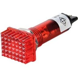 FREI SB 541 RT - Red signal bulb with resistor, 230 V