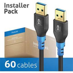 PURELINK FI-U310-005-PCK - USB 5 Gb/s cable, A plug, 0.5 m, pack of 60