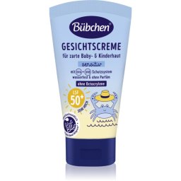 Bübchen Sensitive Sun Protection Face Cream SPF 50+ Protective Face Cream for Children SPF 50+ 6 m+ 50 ml