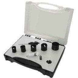 EXACT LOS-SET 1 - Hole saws, electric assortment, 10-piece