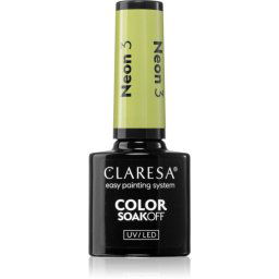 Claresa SoakOff UV/LED Color Neon Gel Nail Polish shade 3 5 g