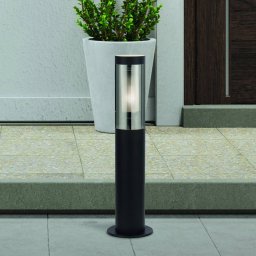Searchlight Pillar light Batton, IP44, black, height 45 cm, metal