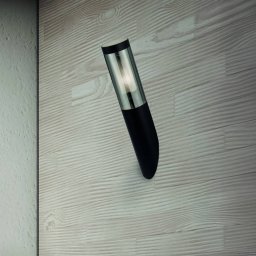 Searchlight Batton outdoor wall light, IP44, black, metal, E27