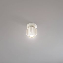 HELAM GAMBIT downlight, cream white, Ø 10 cm, metal, GU10 LED