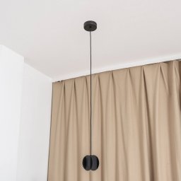 HELAM GAMBIT pendant light, black, Ø 10 cm, metal, GU10 LED