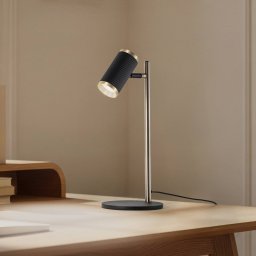 Lucea Lumens table lamp, black/gold antique, height 42 cm, metal