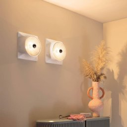 Stilnovo Goletta ceiling lamp, white gloss/aluminium colour