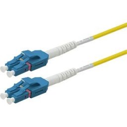 ROLINE 21158648 - Fiber optic patch, LC-Duplex, OS2, 9/125 µm, yellow, 20 m