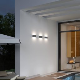 LED outdoor wall lamp CMD 9070, 17 cm, anthracite, IP54, up/down
