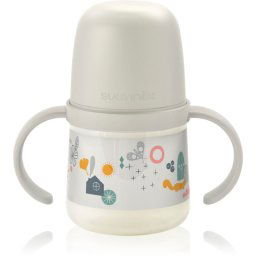 Suavinex Walk First kids’ bottle with handles 6 m+ Cream 150 ml