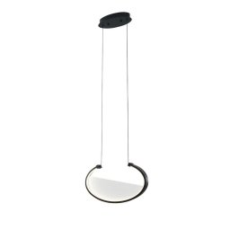 Viokef Adele LED hanging light, length 37 cm, black, metal