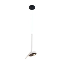 Viokef LED hanging light Factory, white, Ø 15 cm, metal