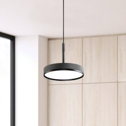 Viokef LED hanging light Don, grey, Ø 20 cm, metal