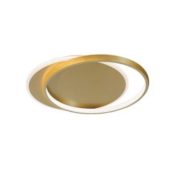 Viokef LED ceiling lamp Evelyn, gold-coloured, length 55 cm, metal