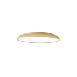 Viokef LED ceiling lamp Art, Ø 30 cm, cream-gold, metal