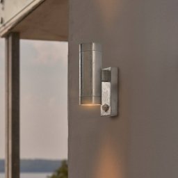 Nordlux Tin Maxi outdoor wall lamp, galvanised, IP54, GU10