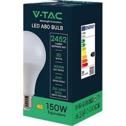 V-TAC VT-23748 - LED lamp E14, 20 W, 2452 lm, 4000 K