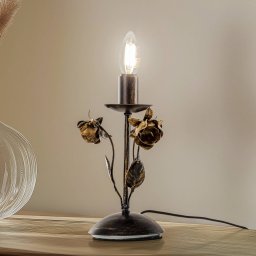 ONLI Carolina table lamp, bronze, 1-bulb, iron