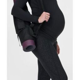 Sweaty Betty All Day Maternity Leggings Black Animal Fade Emboss Print womens