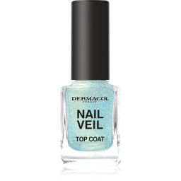 Dermacol Nail Veil Top Coat glittering shade Sparkling Ocean 11 ml