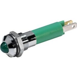 CML TECHNOLOGIES 19080355 - LED signal light, green - ultra-bright, 24 VAC/VDC, Ø8 mm, 1300