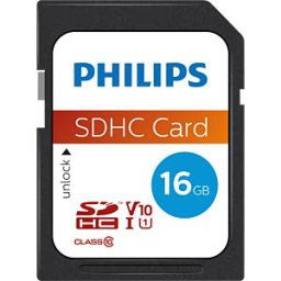 PHILIPS MEDIA PHI FM16SD45B - SDHC Card, 16GB Class 10 UHS-I U1