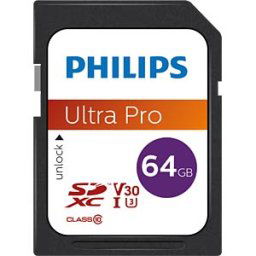 PHILIPS MEDIA PHI FM64SD65B - SDXC Card, 64GB Class 10 UHS-I U3