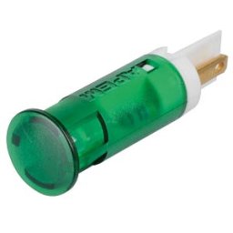 APEM APM QS101 G12 - Indicator LED, 12 V DC, 10 mm, FASTON, green