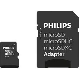 PHILIPS MEDIA PHI FM08MP45B - microSDHC-Card 8GB Class 10 incl. Adapter UHS-I U1