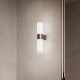 kdln Pastilla wall light, bronze, height 36 cm, glass
