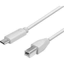 LOGILINK CU0160 - USB 2.0 Type-C cable, C/M to USB-B/M, grey, 1 m