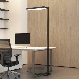 Arcchio LED floor lamp Timon, 54W, black, height 195 cm