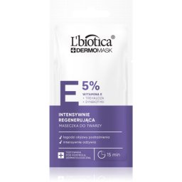 L’biotica DermoMask E 5% Intense Regenerating Mask for the face 8 ml