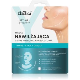 L’biotica Lifting Y Zone Hydrating Face Mask with anti-wrinkle effect 1 pc
