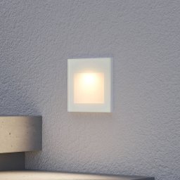 Arcchio LED recessed wall lamp Zamo, white, 11 cm, metal, IP65