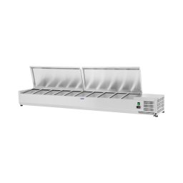 Countertop Refrigerated Display Case - 200 x 33 cm - 10 GN 1/4 Containers
