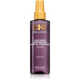 CHI Brilliance Shine Serum Lightweight Leave-in Ttreatment Light Serum for shiny and soft hair 177 ml