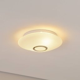 Argon Cyril ceiling light in glass, white-brass
