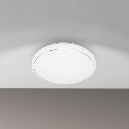Briloner LED ceiling light Star, white, star decoration, CCT, dimmable