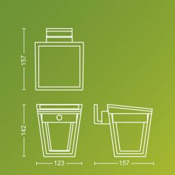 Philips LED solar outdoor wall lamp Nissa UE, plastic, IP44